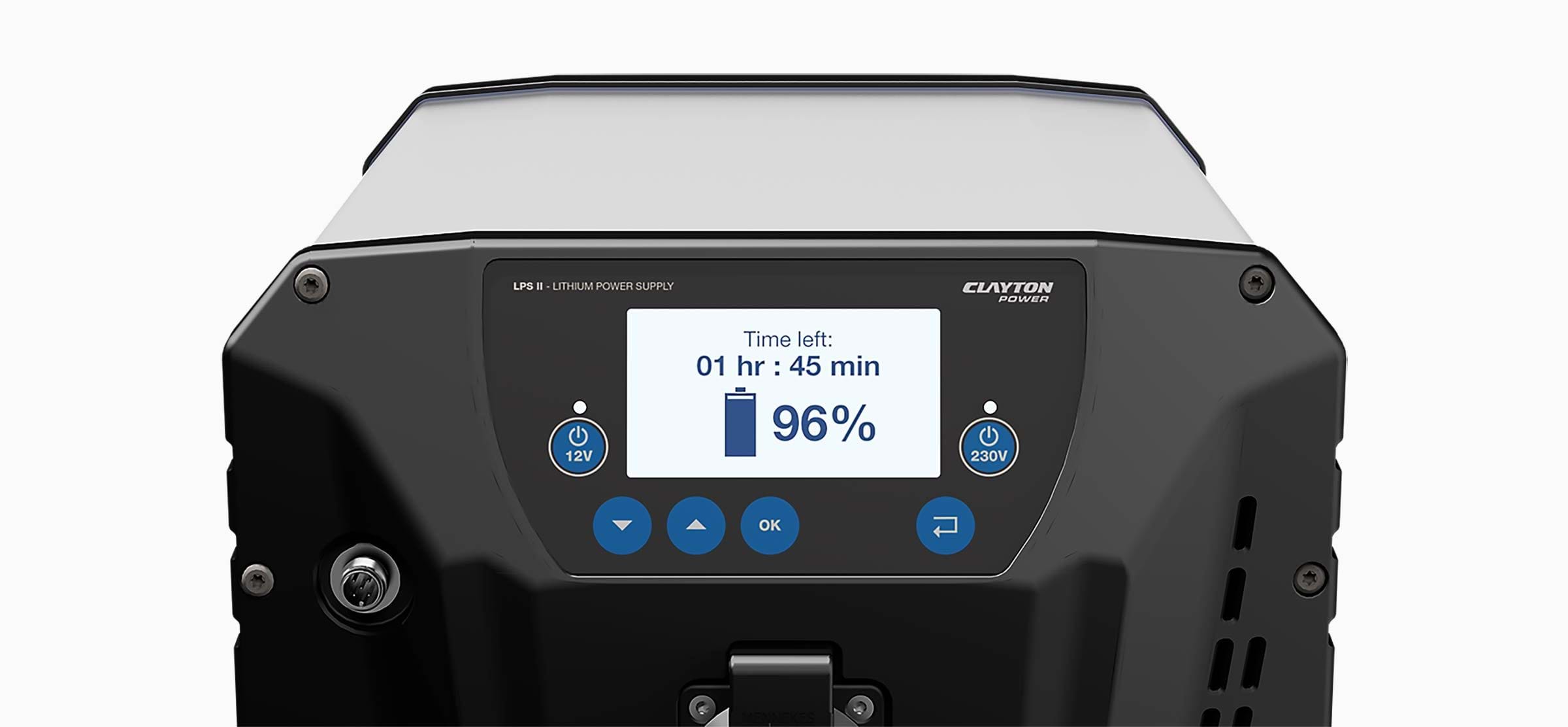 Power in the vehicle with a 230V and 12V battery system